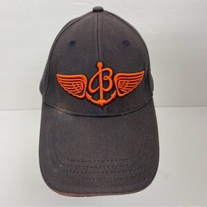 Breitling Baseball Cap, Since 1884, Blue & Orange, One Size Fits All.